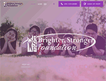 Tablet Screenshot of brighterstrongerfoundation.com